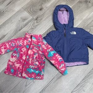 2T The North Face & Columbia Jackets